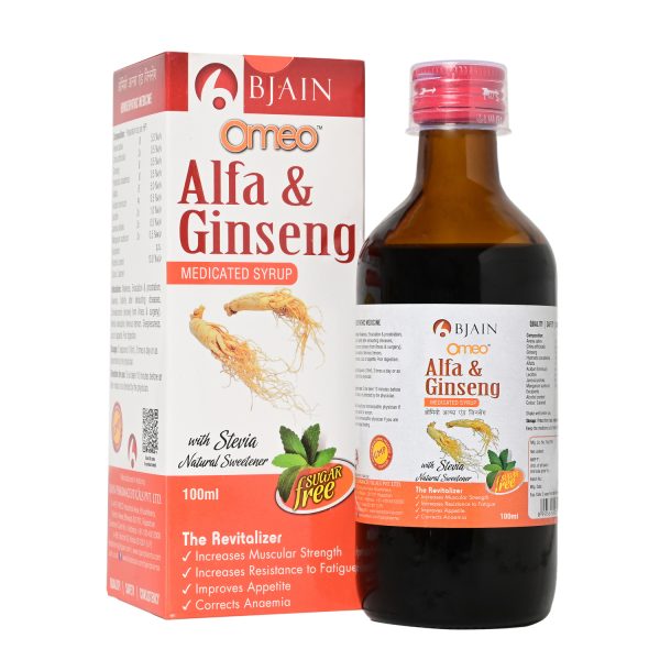 BJain Omeo Alfa & Ginseng Syrup (Sugar Free)