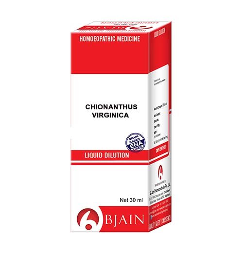 BJain Homeopathic Chionanthus Virginica Liquid Dilution Online