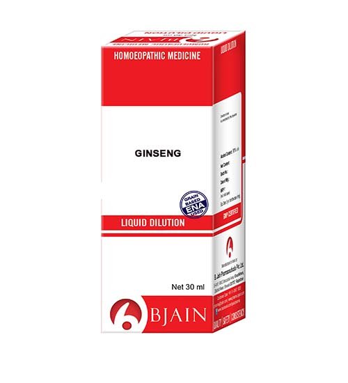 BJain Homeopathic Ginseng Liquid Dilution Online
