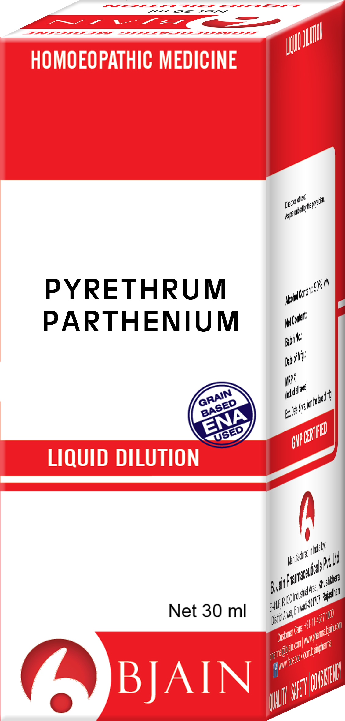 BJain Homeopathic Pyrethrum Parthenium Liquid Dilution Online