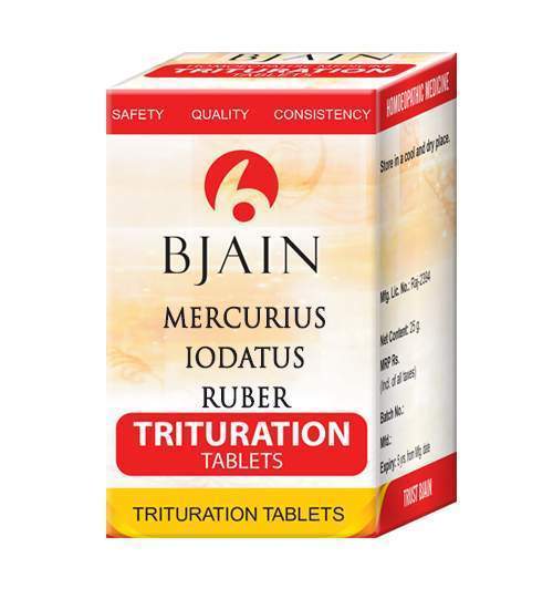 BJain Mercurius Iodatus Ruber Trituration Tablets Online